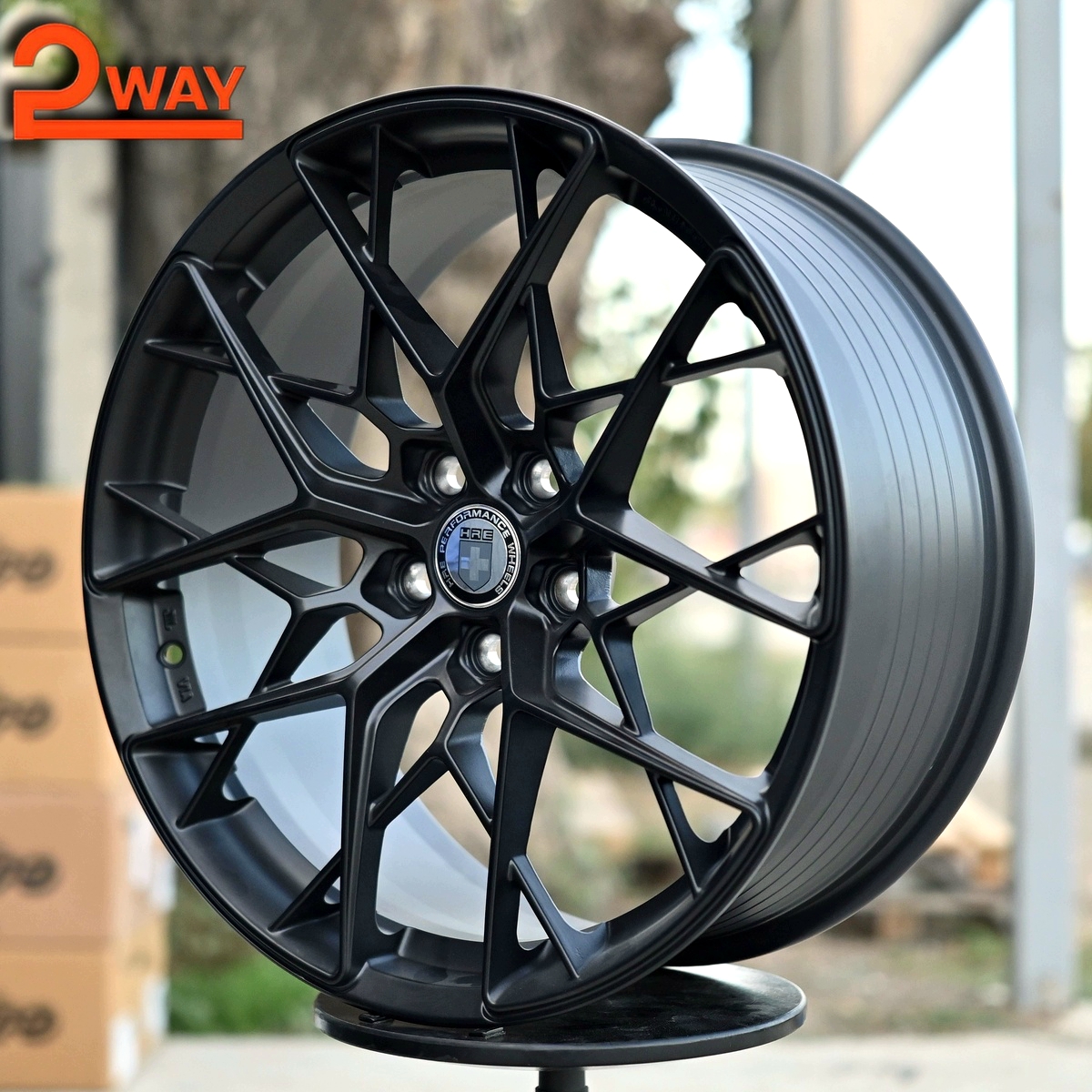 R19 HRE FF10 Стиль 8.5J ET35 5*112 Мат черный