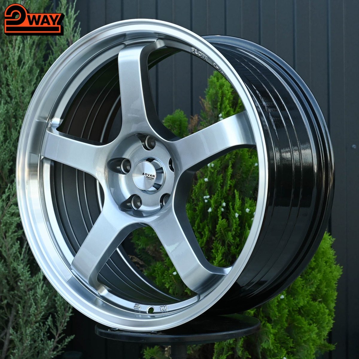 R19 Advan GT стиль 8.5 ET38 5*112 Темный хром