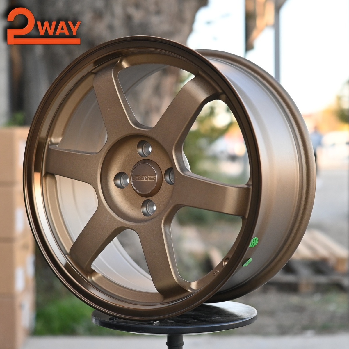 R17 Volk Racing TE37SL Стиль 8.0J ET35 4*100 Бронза