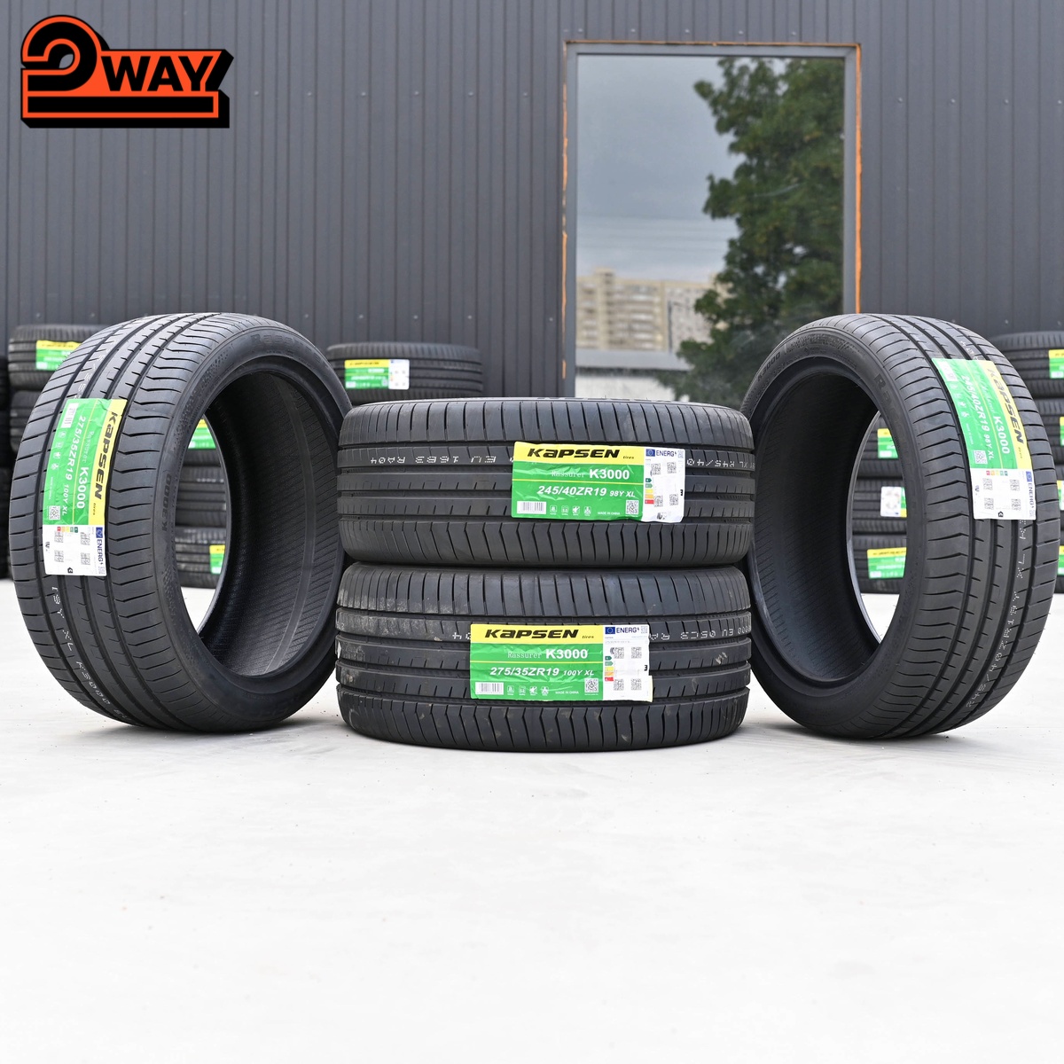 Разноширокие R19 245/40 98Y и 275/35 100Y XL KAPSEN K3000