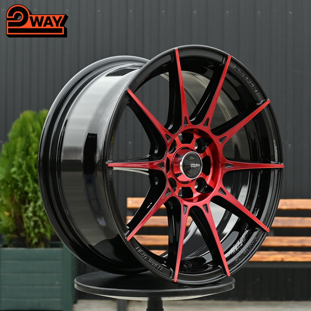 R15 Taigiro Web 7.0J ET35 4*100 Красный