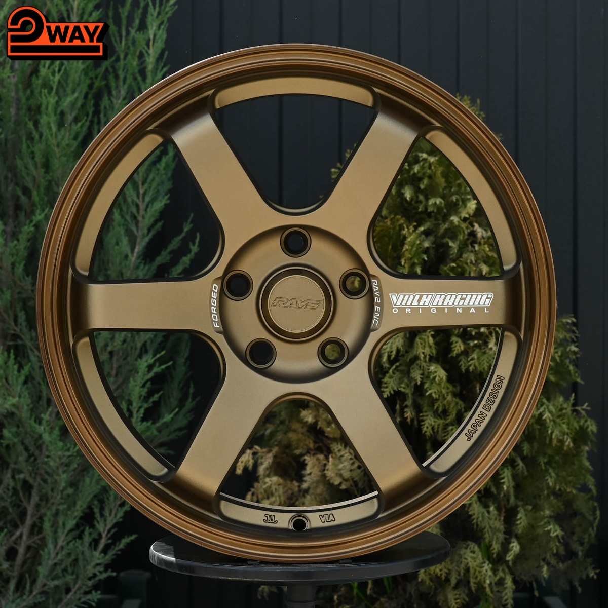 R17 Volk Racing TE37SL Стиль 8.0J ET38 5*114.3 Бронза