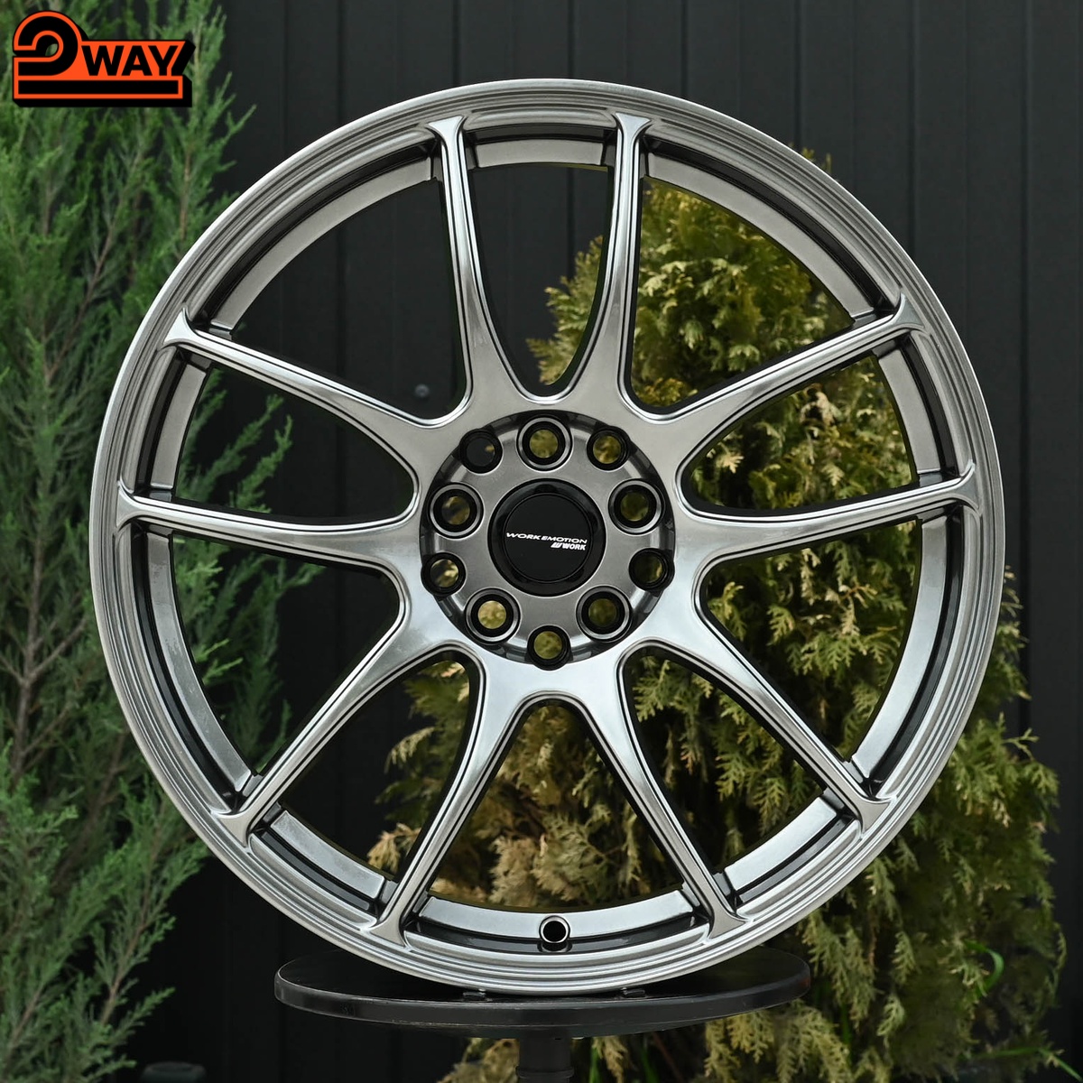 R17 Work CR-Kai Стиль 7.5J ET35 5*100/114.3 Темный хром
