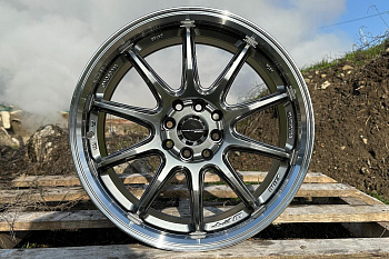 R17 Work Emotion ZR10 Стиль 8.0J ET38 4*100/114.3 Темный хром