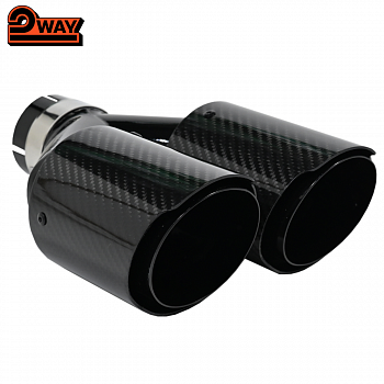 Насадка Akrapovic двойная №144 63*89 черная
