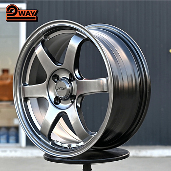 R16 Volk Racing TE37SL Стиль 7.0J ET40 4*100 Темный хром