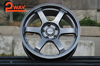 R17 Volk Racing TE37SL Стиль 7.5J ET35 5*112 Темный хром
