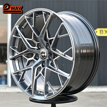 R19 HRE FF10 Стиль 8.5J ET38 5*112 Темное серебро